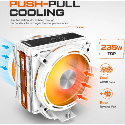VENTILADOR UNIVERSAL EXPLORE E400 PLUS A-RGB BLANCO DARKFLASH (Espera 4 dias) VENTILADOR UNIVERSAL EXPLORE E400 PLUS A-RGB BLANCO DARKFLASH (Espera 4 dias)